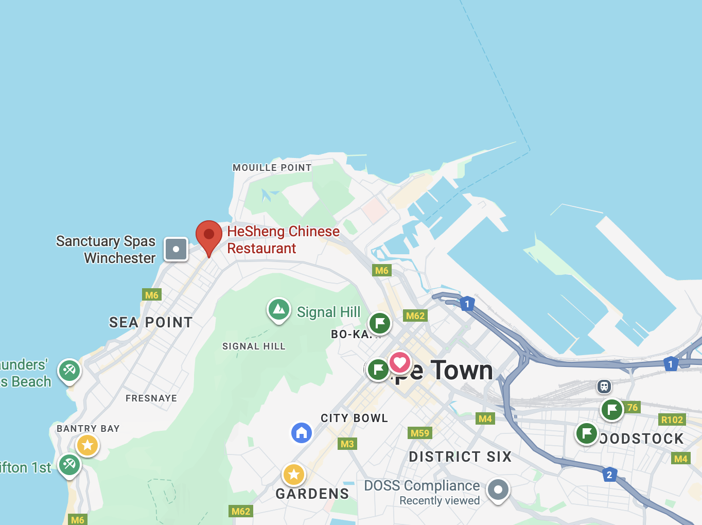 Directions to HeSheng Chinese Restaurant